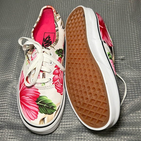 Vans Hawaiian Floral Shoe Sz 6 - Picture 4 of 6